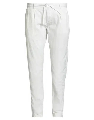 Impure Man Pants White Size 38 Linen, Cotton