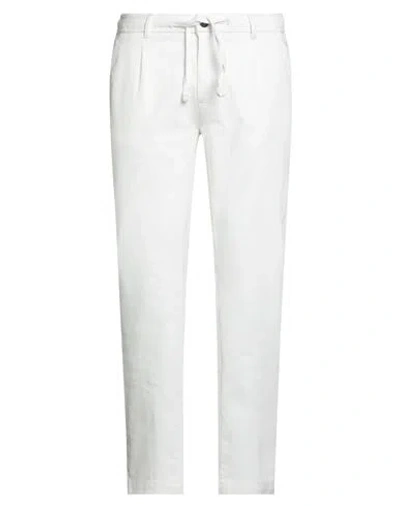 Impure Man Pants White Size Xxl Cotton, Elastane