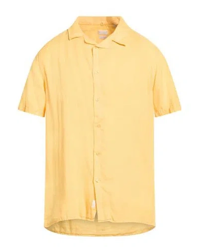 Impure Man Shirt Marigold Size Xxl Linen In Yellow