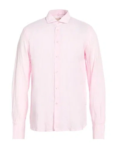 Impure Man Shirt Pink Size Xl Linen