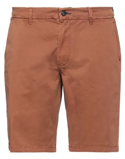 Impure Man Shorts & Bermuda Shorts Cocoa Size 38 Cotton, Elastane In Brown