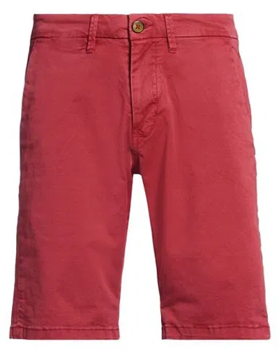 Impure Man Shorts & Bermuda Shorts Garnet Size 44 Cotton, Elastane In Red