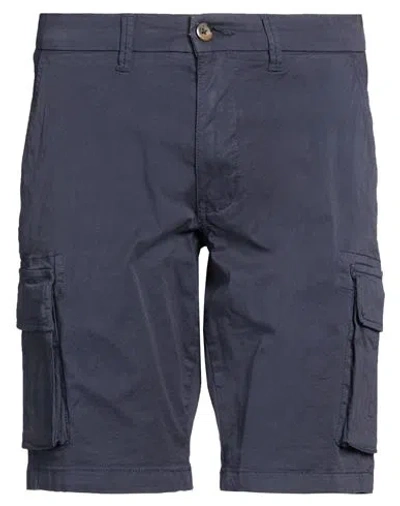 Impure Man Shorts & Bermuda Shorts Navy Size 30 Cotton, Elastane In Blue