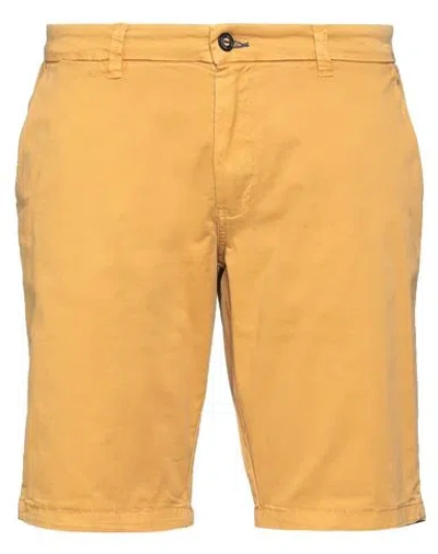 Impure Man Shorts & Bermuda Shorts Ocher Size 40 Cotton, Elastane In Yellow