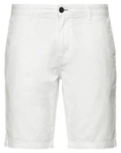 Impure Man Shorts & Bermuda Shorts White Size 40 Cotton, Elastane