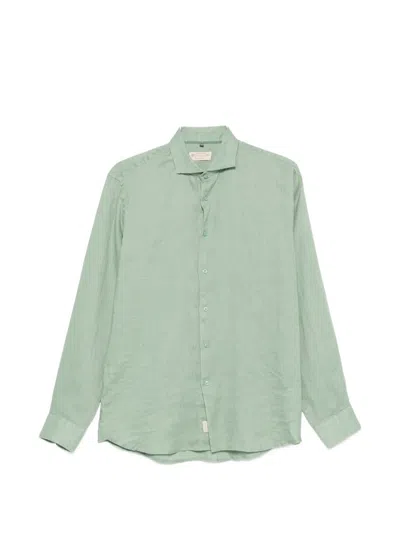 Impure Spread-collar Long-sleeve Shirt In Green