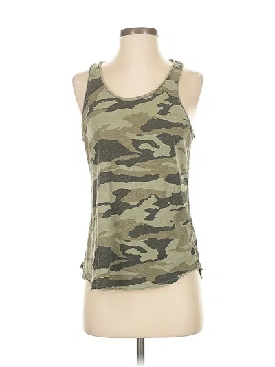 Pre-owned Imrie Tank Top Green Halter Neckline Tops