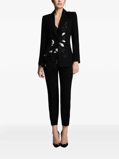 Imroska Star-motif Trousers In Black