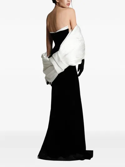 Imroska Strapless Backless Dress In Black
