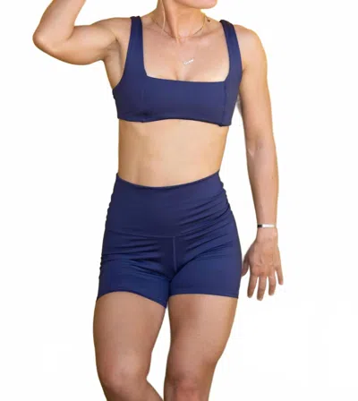 Imsy Tori High Rise Short In Midnight In Blue