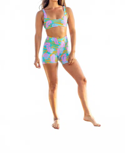 Imsy Tori High Rise Short In Wild Thing In Multi