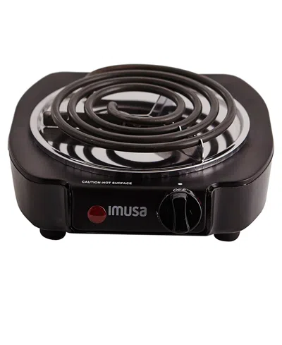 Imusa 1100 Watts Electric Single Burner In Black
