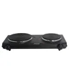 Imusa 1500 Watts Electric Double Hot Plate Burner In Black
