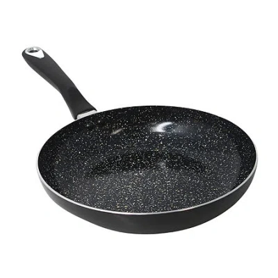 Imusa Bistro-cera Ceramic Speckled 10" Fry Pan With Cool Touch Handle In Black