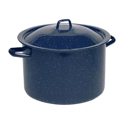 Imusa Enamel Steel 4-qt. Stockpot With Lid In Blue