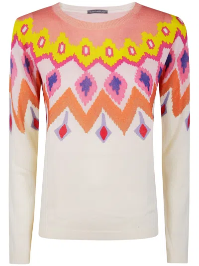 IN BED WITH YOU IN BED WITH YOU BOATNECK PRINTED JUMPER