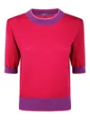 In Bed With You Round Neck Short Sleeves Top In Pink