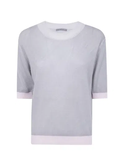In Bed With You Contrast-trim Short-sleeve T-shirt In Grey