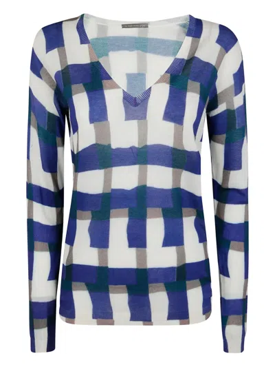 IN BED WITH YOU GEOMETRIC-PRINT JUMPER