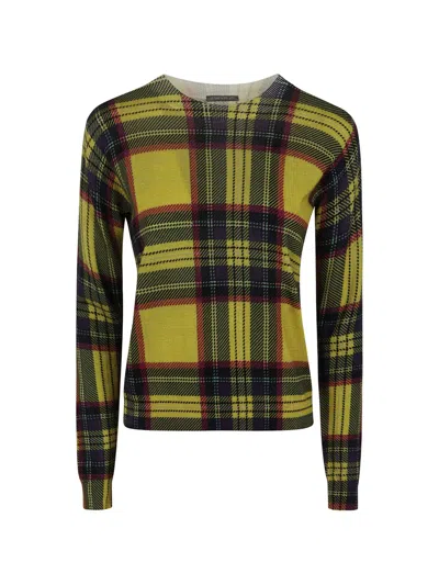 In Bed With You Geometric-print Sweater In Yellow