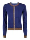 In Bed With You Korean Neck Solid Colorful Edges Sweater By In Bed Wit In Blue