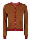In Bed With You Korean Neck Solid Colorful Edges Sweater By In Bed Wit In Brown