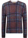In Bed With You Man Printed Sweater Round Neck In Blue