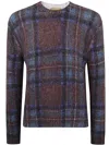 In Bed With You Man Printed Sweater Round Neck In Multicolour