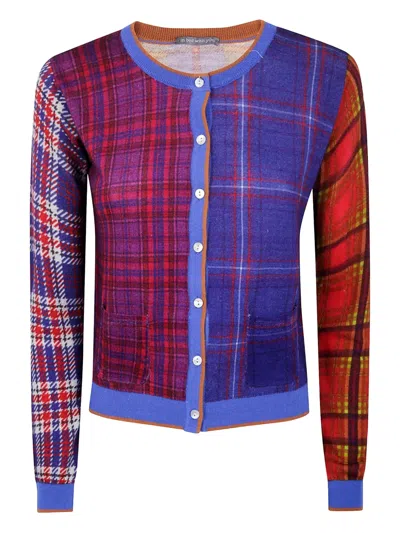 In Bed With You Patchwork Plaid Cardigan In Multi