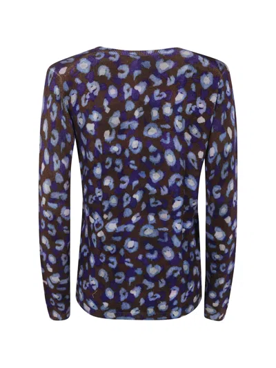 In Bed With You Print V-neck Sweater In 브라운