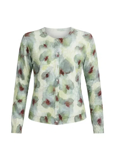 In Bed With You Reversible Floral-print Cardigan In Neutral