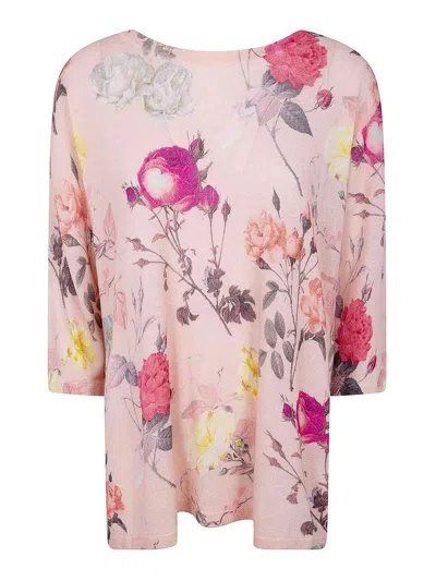 In Bed With You Round Neck Squared Fit Sweater In Pink