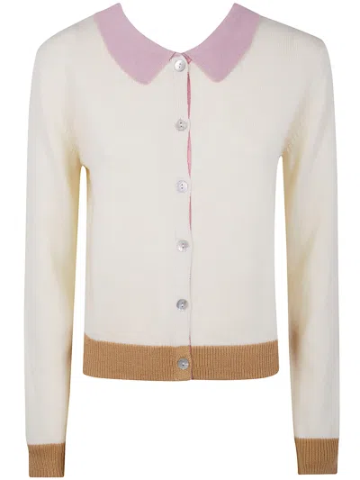 In Bed With You Solid Color Duplex Polo Shirt In White