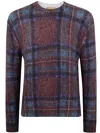 In Bed With You Man Printed Sweater Round Neck In Multi