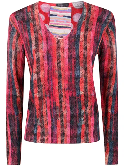 IN BED WITH YOU IN BED WITH YOU V NECK REVERSIBLE JUMPER