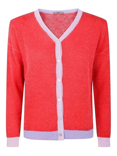 In Bed With You Wide Sleeves V Neck Cardigan In Pink