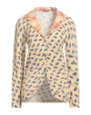 IN BED WITH YOU IN BED WITH YOU WOMAN BLAZER YELLOW SIZE M COTTON