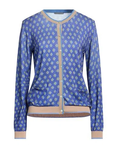 In Bed With You Woman Cardigan Blue Size M Cotton, Viscose