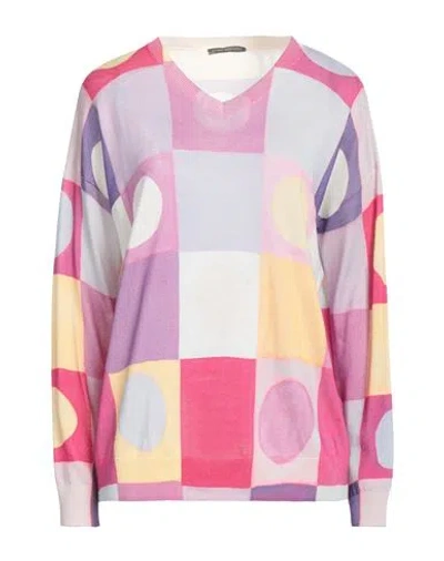 In Bed With You Woman Sweater Mauve Size L Cotton, Silk In Purple