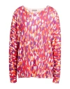 In Bed With You Woman Sweater Red Size L Cotton, Silk