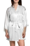 In Bloom By Jonquil Bride Satin Robe In Ivory