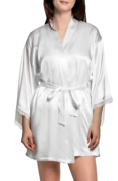In Bloom By Jonquil Bride Satin Robe In Ivory