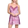 In Bloom By Jonquil Brit Lace & Satin Chemise In Purple