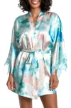 IN BLOOM BY JONQUIL CASABLANCE FLORAL PRINT SHORT ROBE