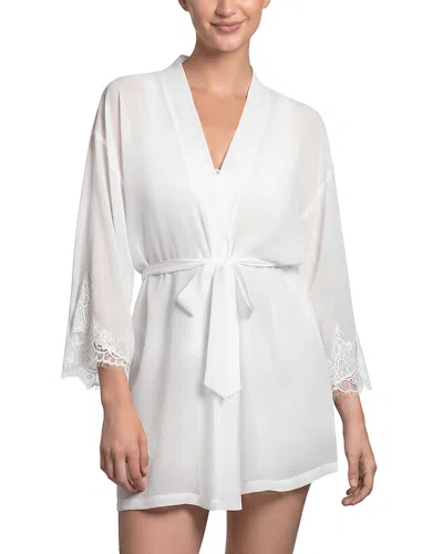 In Bloom By Jonquil Chiffon Wrap Robe In White