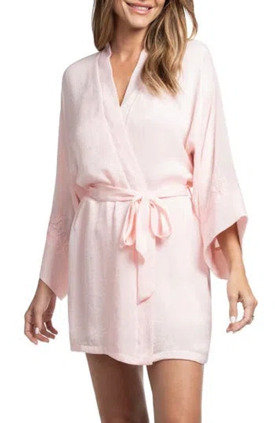 In Bloom By Jonquil Everlee Satin Wrap In Pink