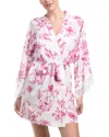 In Bloom By Jonquil Floral Lace Cuff Challis Wrap Robe