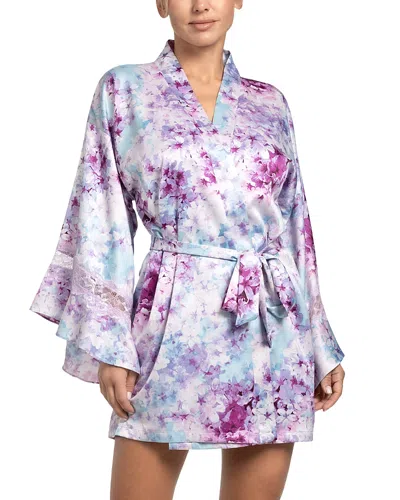 IN BLOOM BY JONQUIL IN BLOOM BY JONQUIL FLORAL SATIN WRAP ROBE