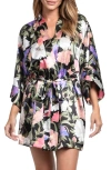 In Bloom By Jonquil Harriet Floral Satin Wrap
