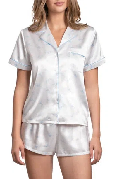In Bloom By Jonquil I Do 2-piece Satin Pajamas In Ivory